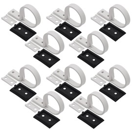 SolarPoolSupply PVC Pipe Support Bracket (Supports PVC Piping Lines on Roof or Other Mounting Surfaces) - White (10, 2" I.D. / 2.375" O.D. Pipe)