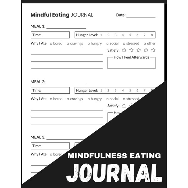 Mindfulness Eating Journal: A Guided Food Diary for Intuitive Eating,
