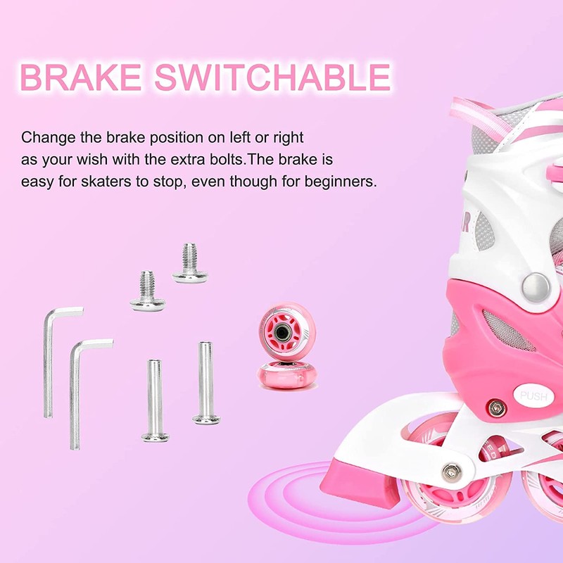 4 Size Adjustable Inline Skate for Kids65