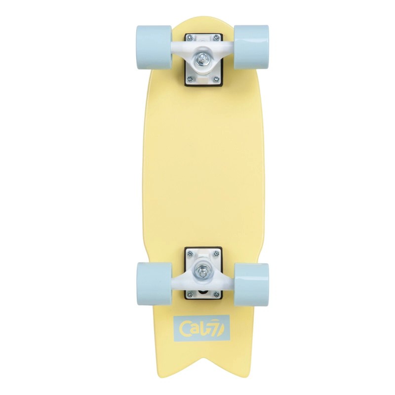 Cal 7 Fishtail Deck 22-inch Mini Cruiser Skateboard (Bumblebee)