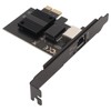 PCIe Network Card 10/100/1000/2500Mbps Gold Plated Pin Aluminium Alloy Gigabit