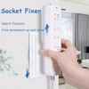 UGpine Self-Adhesive Desktop Socket Fixer, Punch Free Socket Holder, Cable