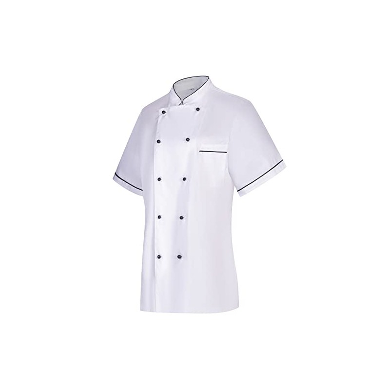 MISEMIYA MZ-849B Women's Kitchen Jacket, white