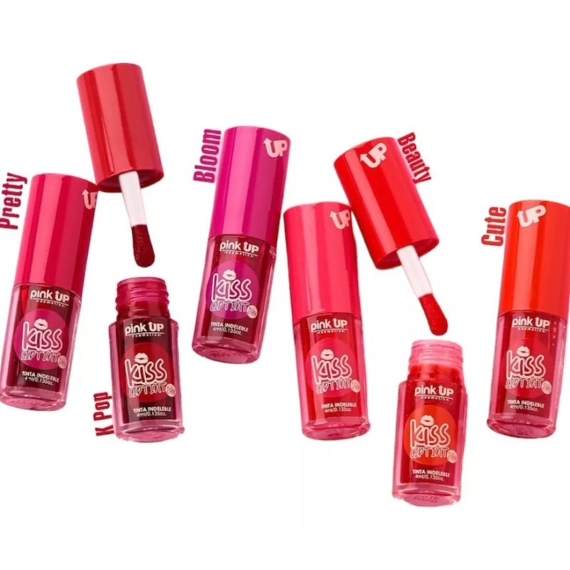 Pink Up 6 Tintas Indelebles Para Labios Kiss Lip Tint