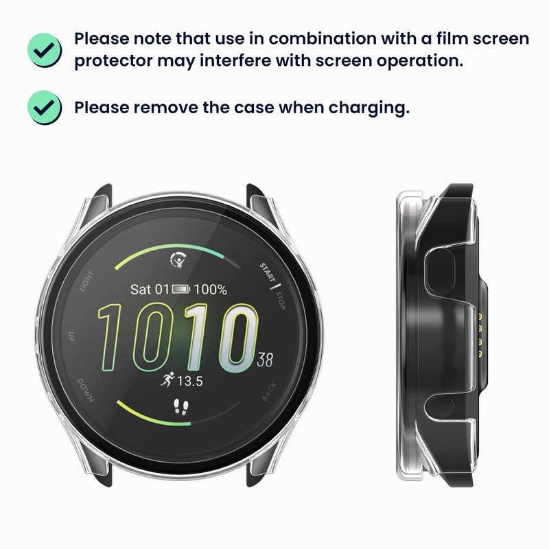 kwmobile Cover Comaptible with Garmin Forerunner 165 / Forerunner 165