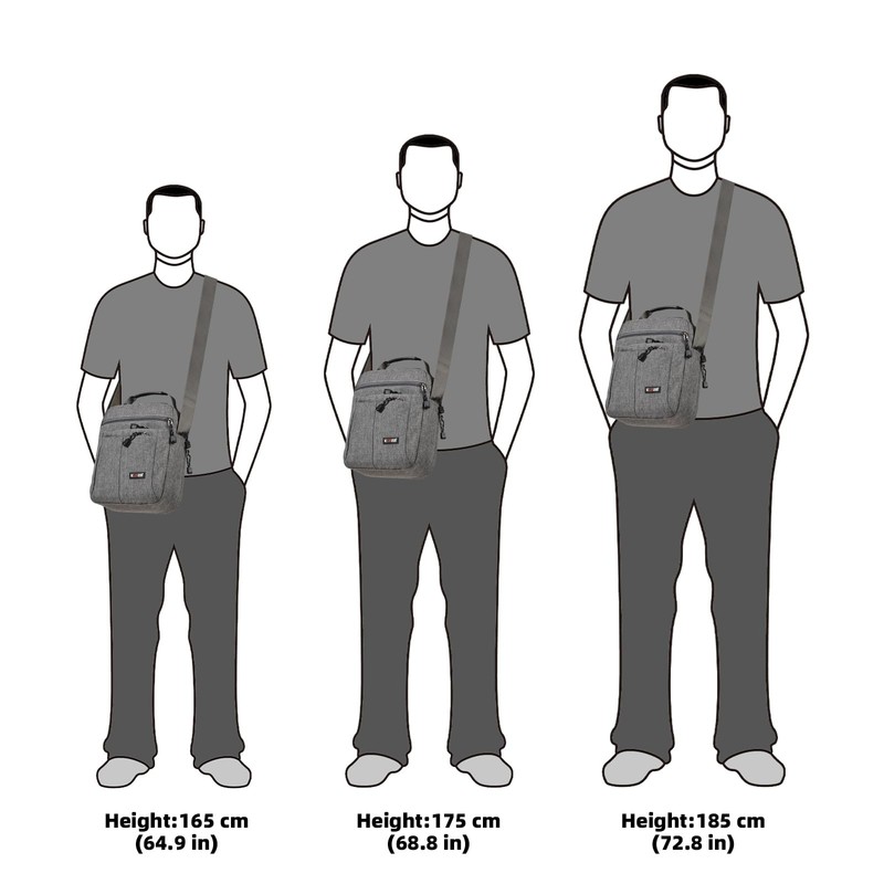 Men's Messenger Bag - Crossbody Shoulder Bags Travel Bag Man
