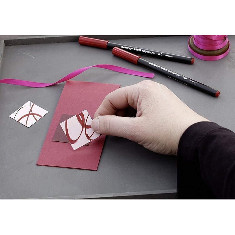 Edding 4-1255-3-001 Calligraphy Pen Case Set of 3 Black/Red/Blue