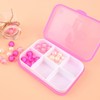 Mini Portable 6-Compartment Multi-Purpose Organizer Case 6ea