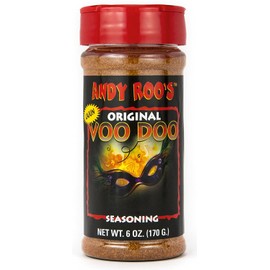 Andy Roo's Cajun VooDoo Seasoning, 6 Ounce Shaker