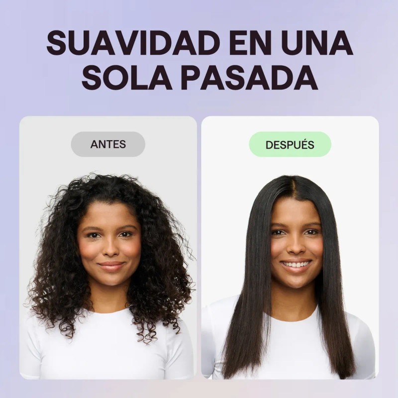 Plancha De Pelo Wavytalk Steam Con Peine Desmontable