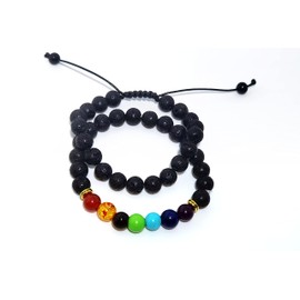 Healing natural stone, 7 chakras healing anxiety bracelet, men's bracelet, health gift for boyfriend, husband, lover, son, grandpa, father.