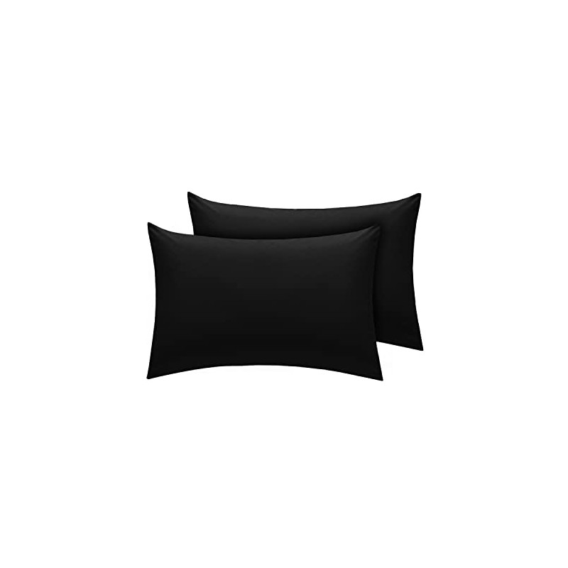 Divine Textiles Pair Of House Wife Pillow Cases - Mustard