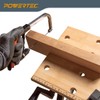 POWERTEC Portable Small Workbench with Vise, Imprinted Ruler and Protractor