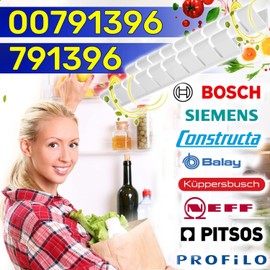 Bottle Holder for Bottle Shelf on Fridge Door with Original Code 00791396 791396 for Bosch for Siemens - Pack of 2 MONTERAL