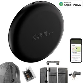 Callstel Key Finder App: Mini Key & Item Finder, AirTag Comp., MFi, App, Black (Key Tracker, Bluetooth, Things Finder, GPS Tracker)