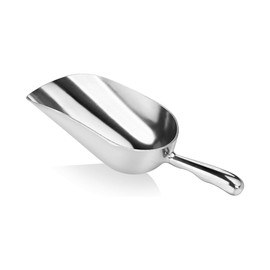 AIMALL Cast Aluminum Utility Scoop for Ice, Flour, and Rice - Sturdy and Durable Ice Scoop Available in Four Sizes: 1.97", 2.95", 3.94", and 4.92"
