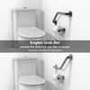AquaChase 1-1/4 x 16inch Angled Grab Bar for Stud Mount