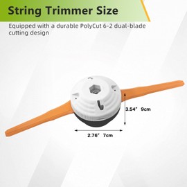 PolyCut 6-2 Trimmer Head 4006-710-2137 for St-ihl FS38 FS40 FS45 FS50 FSA60 FSA86, Dual-Blade Cutting System, Durable & Easy to Install, Replacement Part for String Trimmer