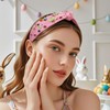 OCOUYVD Easter Egg Headband for Women Happy Easter Knotted Headband