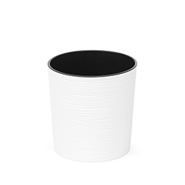 HappyFlower MultiProject Flower Pot, Plant Pot, Planter, Including Insert, Round, Chisel Look, 3 Sizes, 7 Colours, Planters.