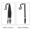 Long Ponytail Braid Extension with Hair Tie 80cm Wrap Around