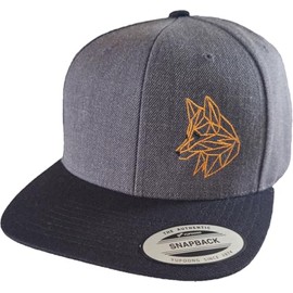 Flexfit Snapback Polygon Fox Cap for Men and Women, Fox Sketch