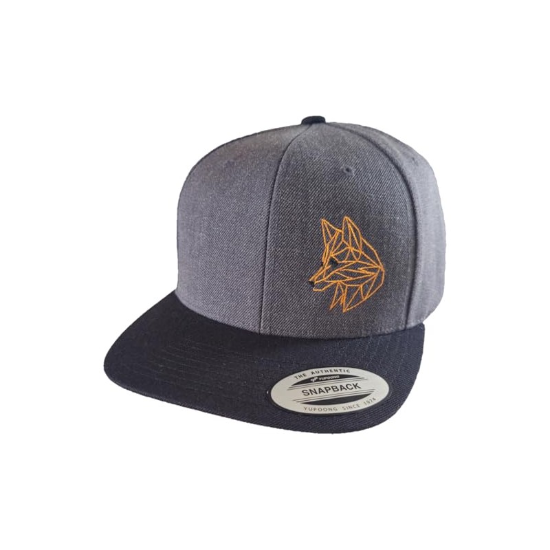 Flexfit Snapback Polygon Fox Cap for Men and Women, Fox