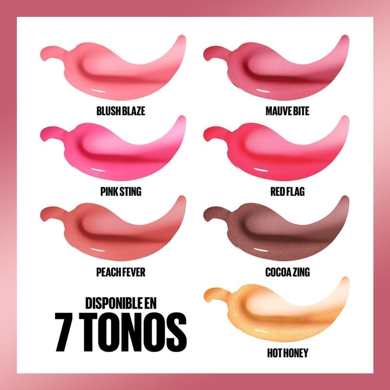 Maybelline Lifter Plump Brillo Labial Voluminizador, Maquillaje para Labios con