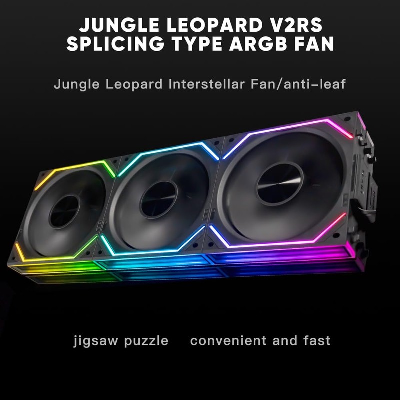 Jungle Leopard Interstellar V2 RS 120mm Case Fan Infinity Mirror