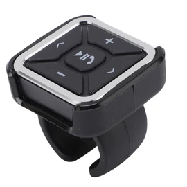 Bluetooth Media Buttons Remote Control, Wireless Waterproof Phone Controller for Steering Wheel Car Bike Motorbike