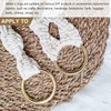 Unifizz Zinc Alloy O Rings 35mm Inner Diameter 3mm Thick