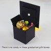 TrlaFy 30Pcs Graduation Cap Candy Boxes Black Graduation Gifts Boxes