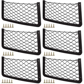 MIVIDE 6 Pack 36x18CM Storage Nets for Campervans, Cargo Nets for Van, Elastic Mesh Car Storage Net, Campervan Storage Net, Trunk Car Storage Solutions Accessories for Phone Storage