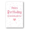 Second Ave Granddaughter Pink Hearts Cute Happy Birthday Card Greetings