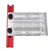 T Rule Stainless Steel Silver Scribing Ruler Woodworking Measuring Tool