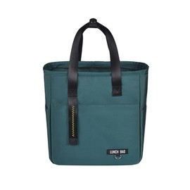 Nanxson Insulated Cooler Bag, Large Lunch Bag, Reusable Lunch Bag, Picnic Bag, Thermal Bag for Adults, Men, Women, Work, School and Travel (11 L, B Green)