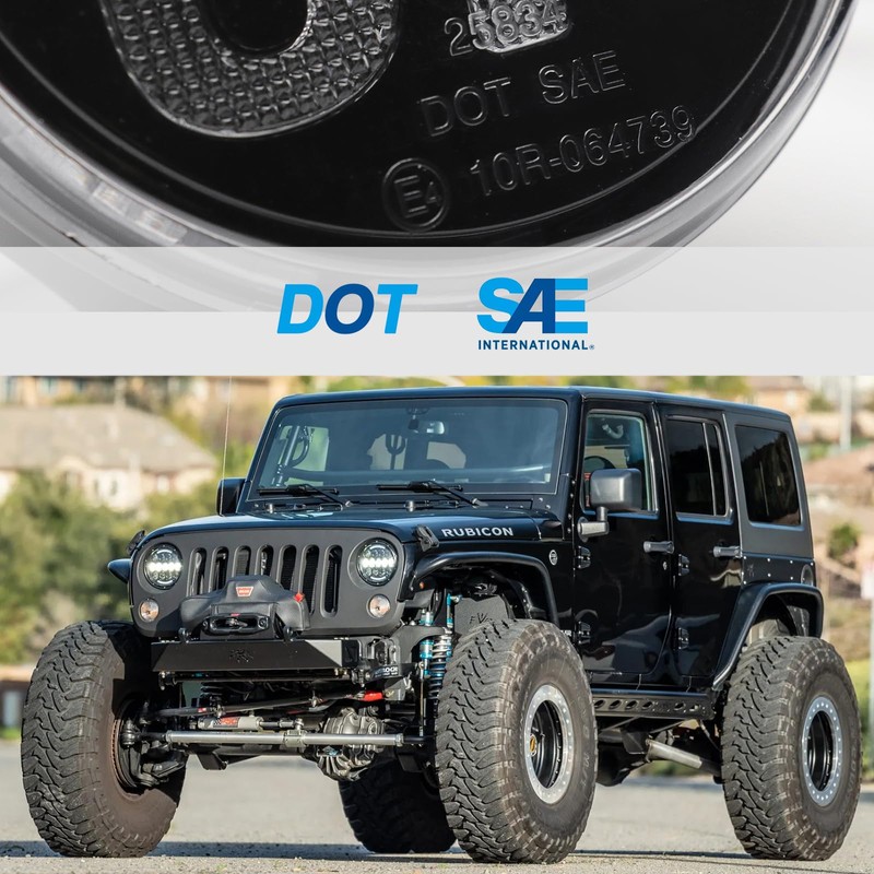 AUYICH Turn Signal Lights Fit for Wrangler JK 2007-2017, 2PCS