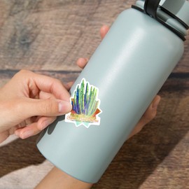 Die Cut Sticker Organ Pipe Cactus National Monument, Arizona, Cactus, Watercolor, Contour Vinyl Sticker 1 to 3 inches (Waterproof Decal for Cars, Water Bottles, Laptops, Coolers), Small