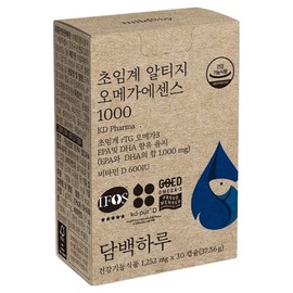 Dambaekharu Genuine Supercritical Altige Omega Essence 1000, 30 tablets, 1 unit / 담백하루 정품 초임계 알티지 오메가에센스 1000, 30정, 1개