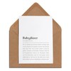 Karte zum Babywunsch: Babyglitzer Definition