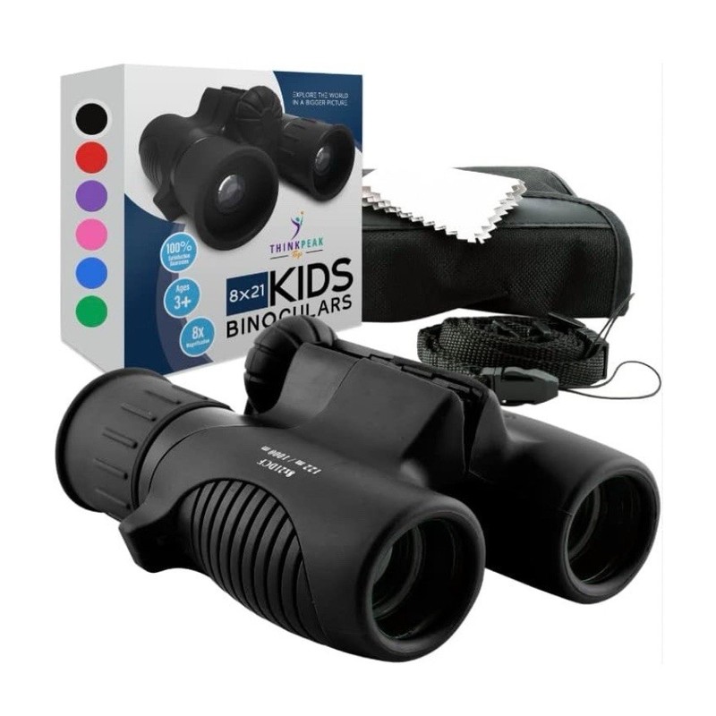 ThinkPeak Think Peak - Red and Black Binoculars for Kids