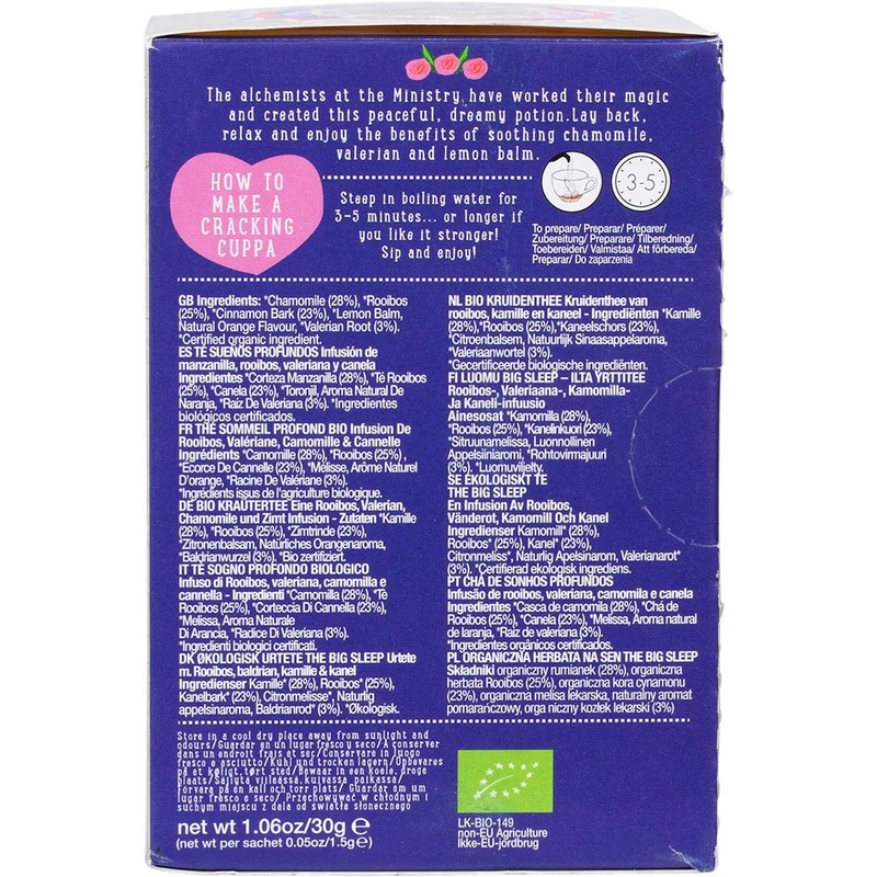 Ministry Of Tea Organic The Big Sleep - Tea Bags