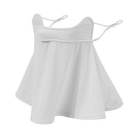 WRELS FPS 50+ Unisex Transpirable Enfriamiento Cara Cubierta Solar Protección UV Oreja Cuello Polaina Bufanda para Verano Actividades al Aire Libre, Gris Claro, Talla única