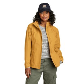 Eddie Bauer Women's Rainfoil Packable Jacket, Butterscotch Recycled, X-Small