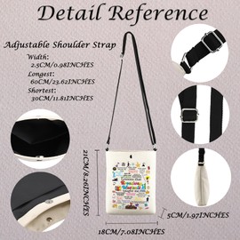 MNIGIU Musical Encouragement Quote Crossbody Bag Musical Merch For Musical Fans (LessonsBroad)