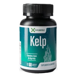 Kelp Algas Marinas  60 Cpsulas  Dura 30 Das  Apoya la Salud Metablica, Regula la Tiroides y Ayuda a Controlar el Peso, Rico en Minerales y Nutrientes 