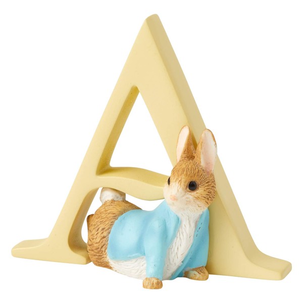Beatrix Potter A4993 Alphabet Letter A Peter Rabbit Figurine