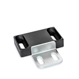 Ganter Normelemente GN 4470-50-C2-L2-SW Magnetic Clasps, Black, Form L2
