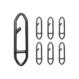 QHAJRYYC 50 Pack Fishing Speed Clips, High Strength Stainless Steel Speed Clip, Fishing Stealth Power Speed Clips, Stainless Steel Quick Change Clip, Fishing Clips Quick Change (1.8cm)