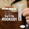 Woodpeckers Hook Rule, 12 Inch, Stainless Steel Woodworking Ruler That